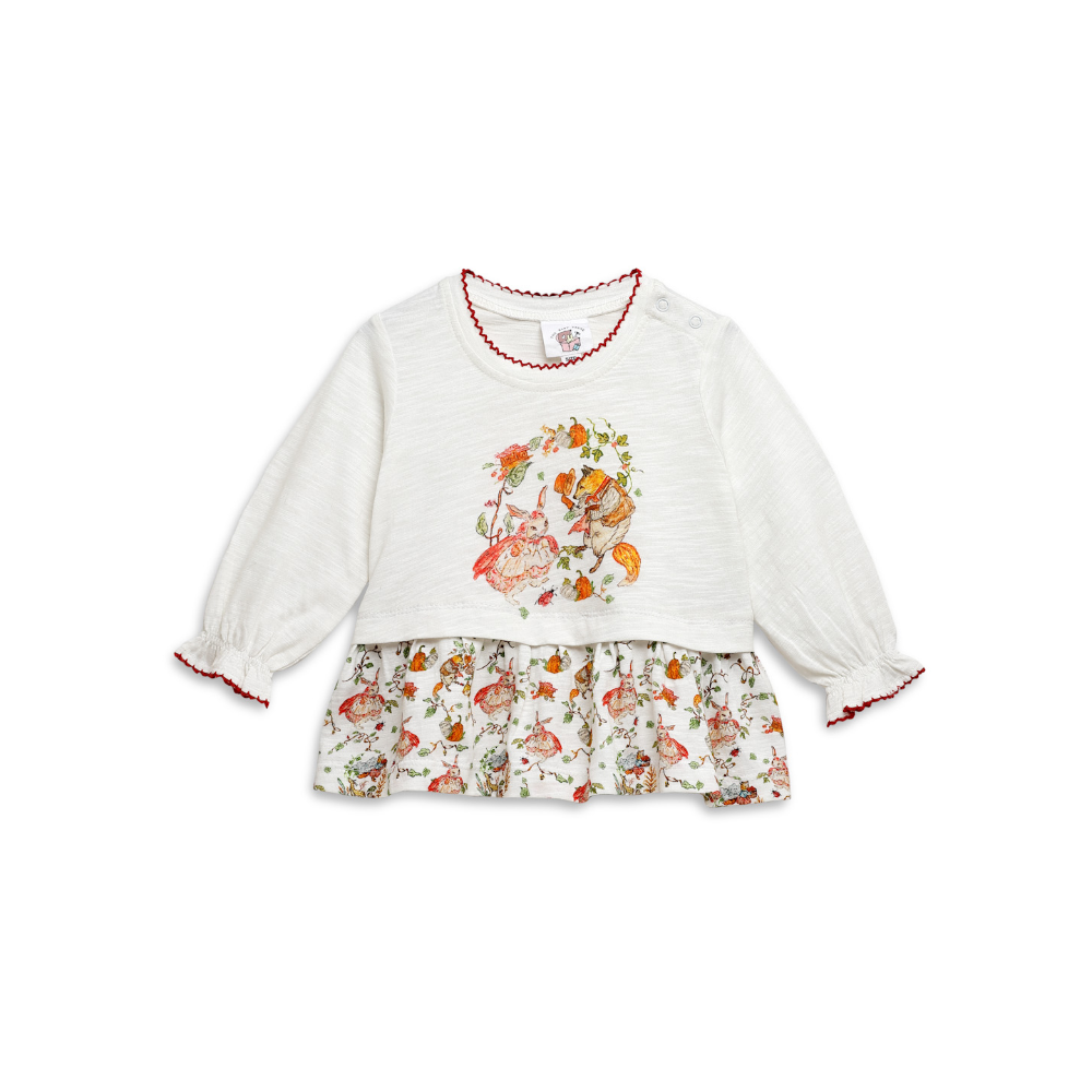 The Baby Trunk Peplum Co-ord Set - Red Riding Hood