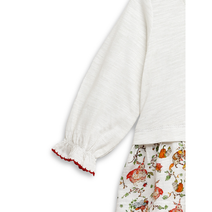 The Baby Trunk Peplum Co-ord Set - Red Riding Hood
