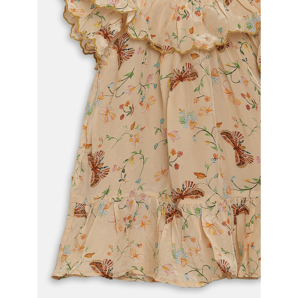 butterfly garden - beige