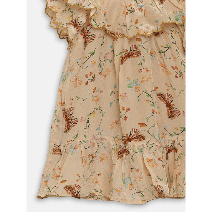 butterfly garden - beige