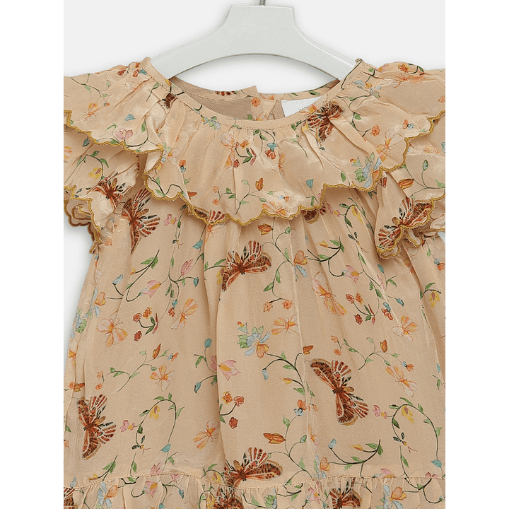 butterfly garden - beige
