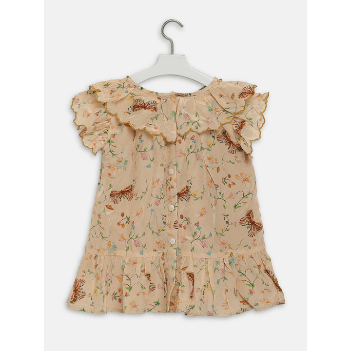 butterfly garden - beige