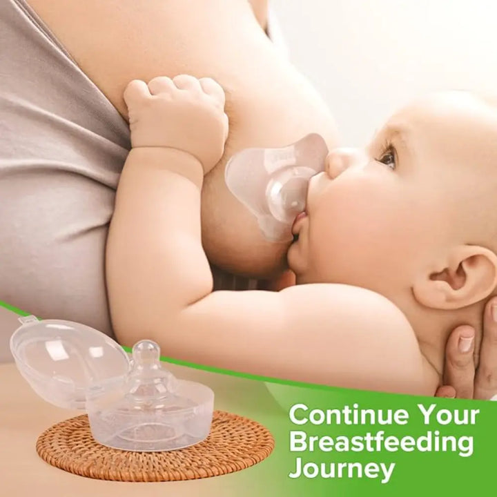 Haakaa Breastfeeding Nipple Shield – Orthodontic Teat for Comfortable Latch – Round Base