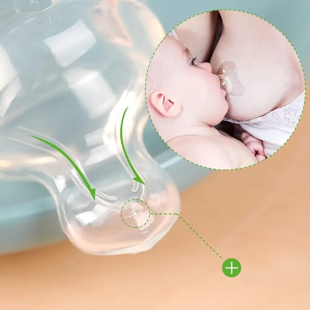 Haakaa Breastfeeding Nipple Shield – Orthodontic Teat for Comfortable Latch – Round Base