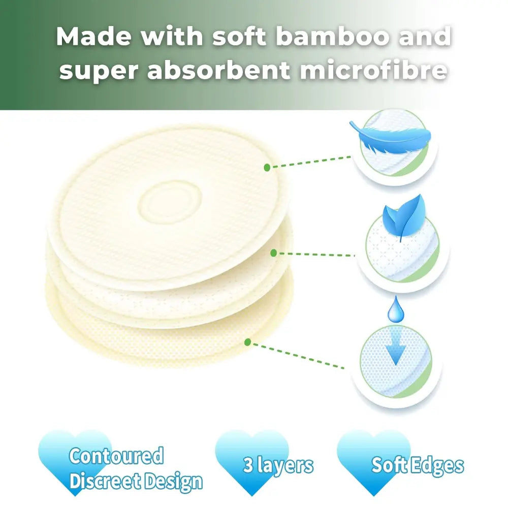 Haakaa All-Day Reusable Nursing Pad Set – Leak Protection &amp; Comfort for Breastfeeding