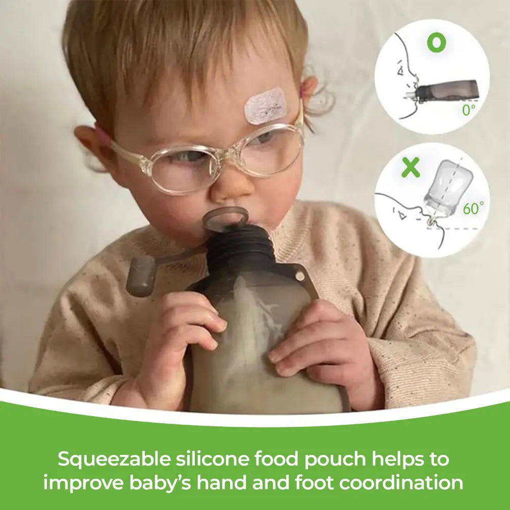 Haakaa Silicone Yummy Pouch – Reusable Baby Food Storage &amp; Feeding – 1pc