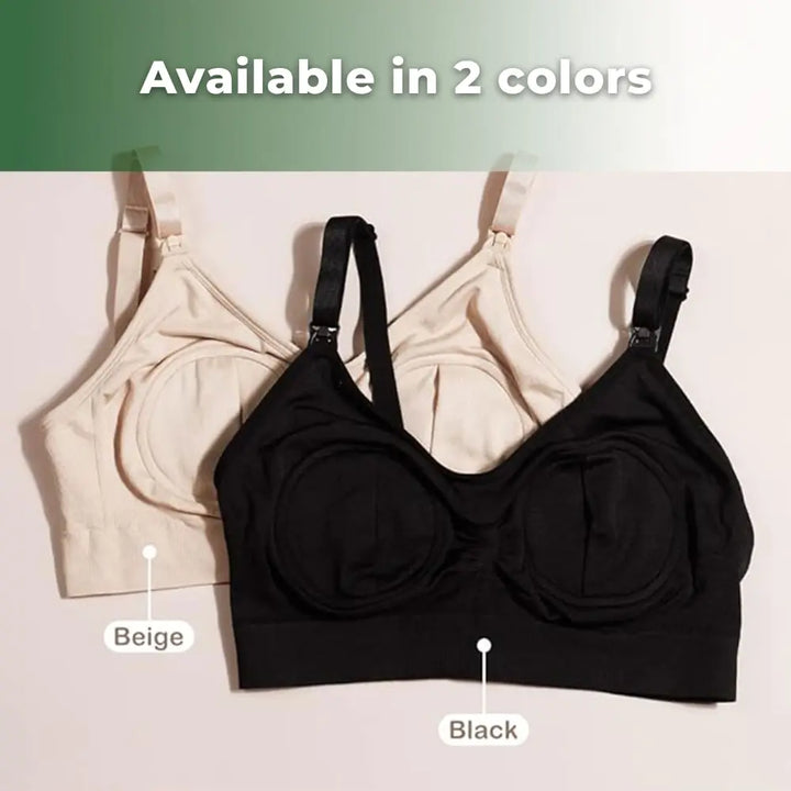 Haakaa Hands-Free Pumping &amp; Nursing Bra – Supportive &amp; Comfortable Fit – Black – Size M
