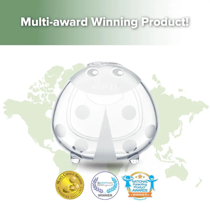 Haakaa Ladybug Silicone Breast Milk Collector – Leak-Free Passive Milk Collection – 40ml