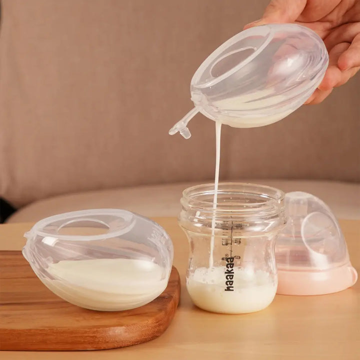 Haakaa Shell Wearable Silicone Breast Pump – Hands-Free &amp; Discreet Milk Collection – 75ml