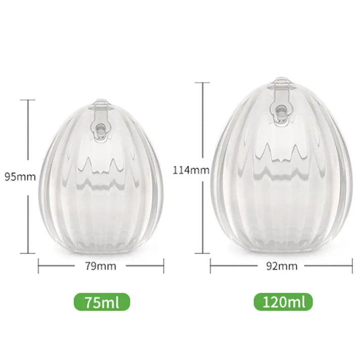 Haakaa Shell Wearable Silicone Breast Pump – Hands-Free &amp; Discreet Milk Collection – 75ml