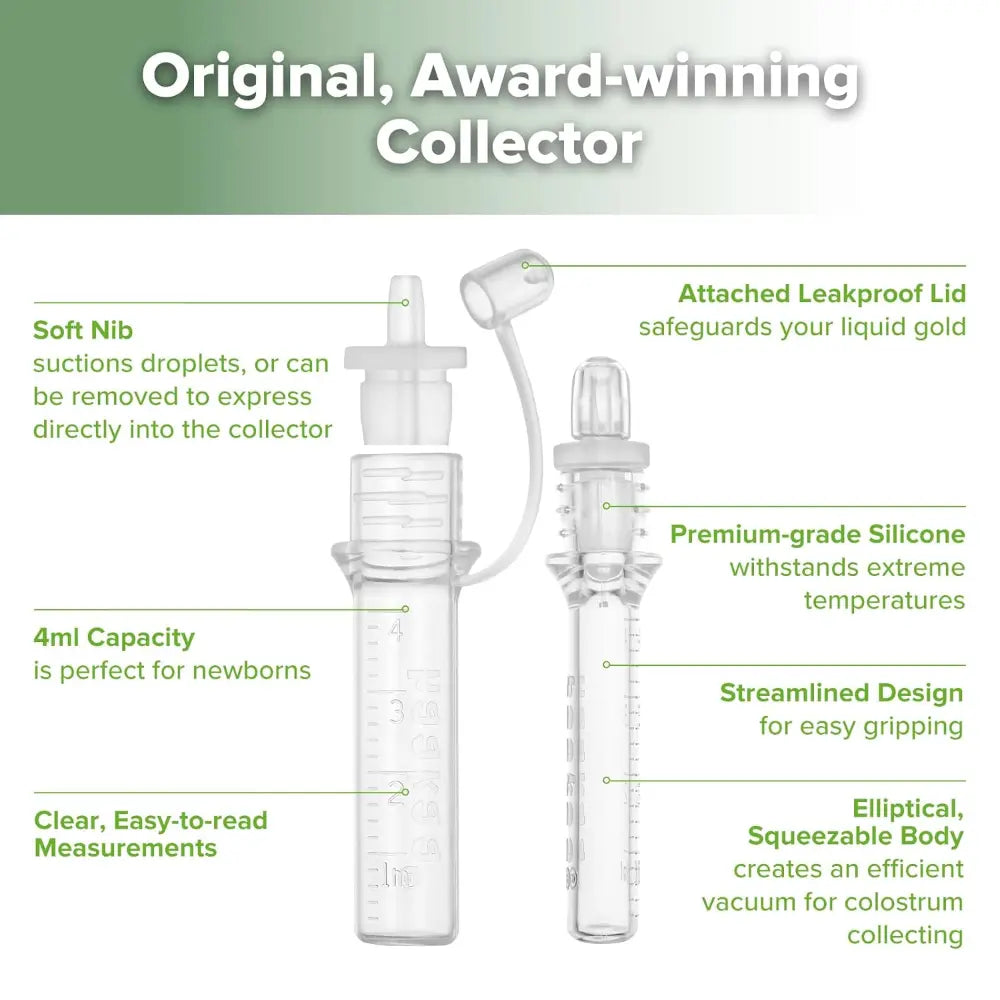 Haakaa Silicone Colostrum Collector Feeding Pack (Pre-Sterilised) – Collect, Store &amp; Feed – 4ml – 6pcs