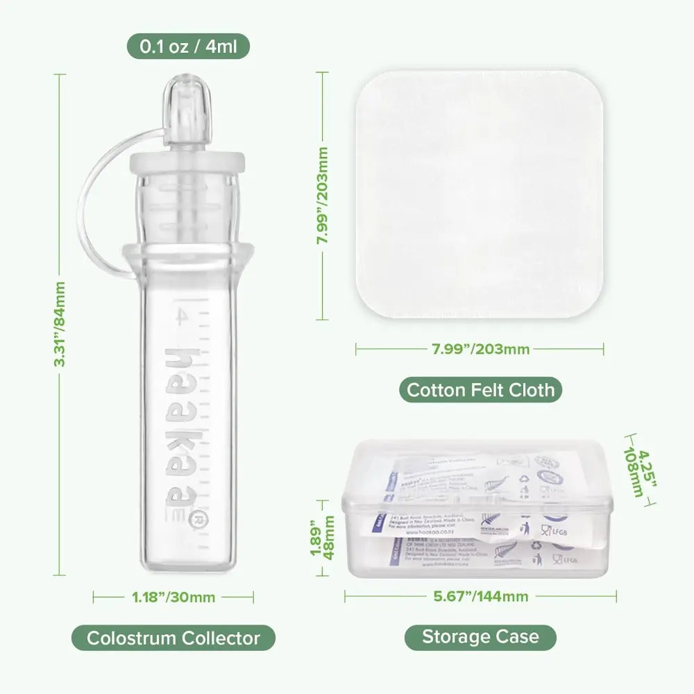 Haakaa Silicone Colostrum Collector Feeding Pack (Pre-Sterilised) – Collect, Store &amp; Feed – 4ml – 6pcs