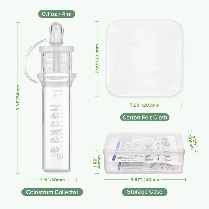 Haakaa Silicone Colostrum Collector Feeding Pack (Pre-Sterilised) – Collect, Store &amp; Feed – 4ml – 6pcs