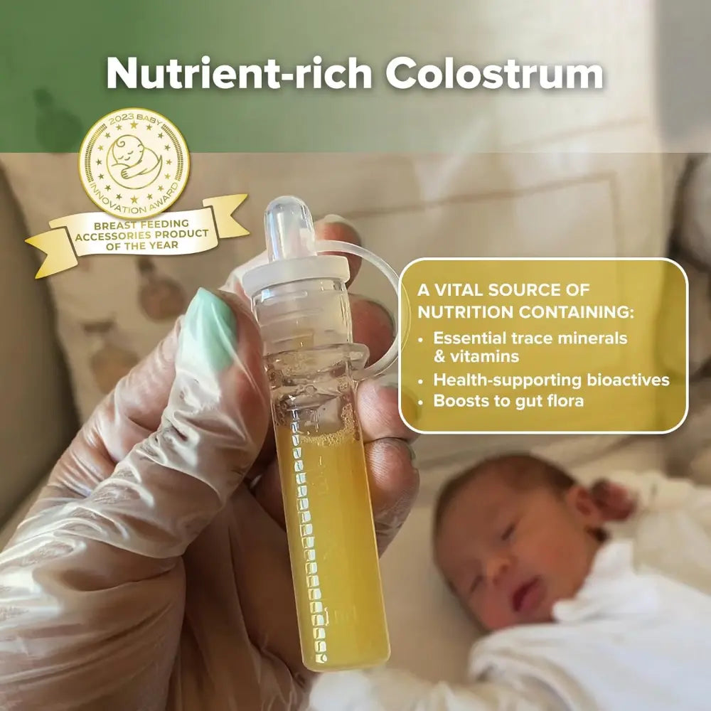 Haakaa Silicone Colostrum Collector Feeding Pack (Pre-Sterilised) – Collect, Store &amp; Feed – 4ml – 6pcs