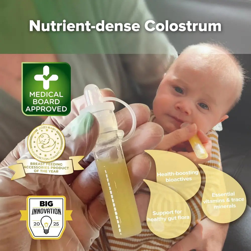 Haakaa Silicone Colostrum Collector Feeding Pack (Pre-Sterilised) – Collect, Store &amp; Feed – 4ml – 6pcs