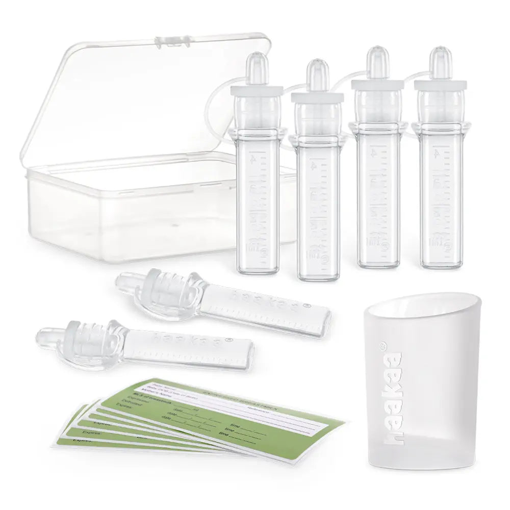 Haakaa Silicone Colostrum Collector Feeding Pack (Pre-Sterilised) – Collect, Store &amp; Feed – 4ml – 6pcs