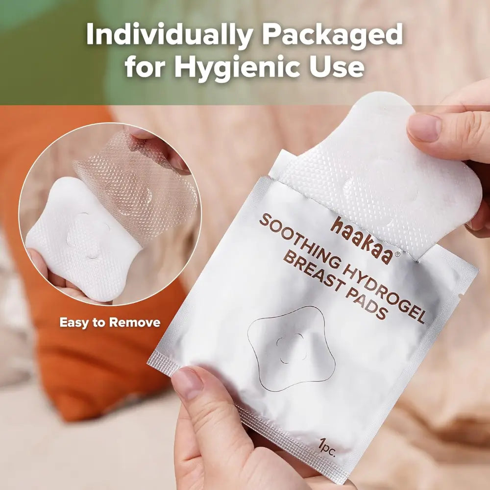 Haakaa Soothing Hydrogel Breast Pads – Cooling Relief &amp; Healing Support for Breastfeeding Mothers – 8pcs