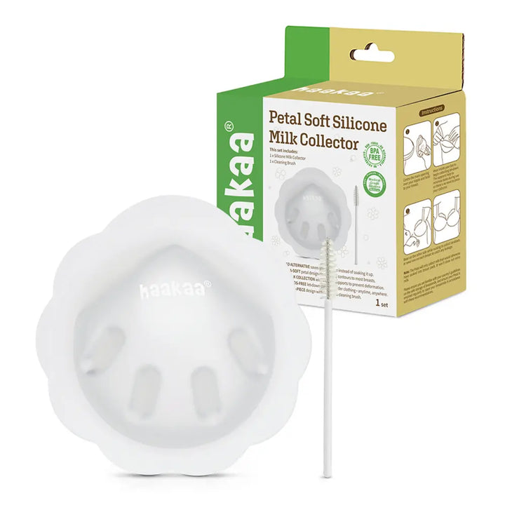 Haakaa Petal Soft Silicone Milk Collector – Gentle Hands-Free Milk Collection – 1pc
