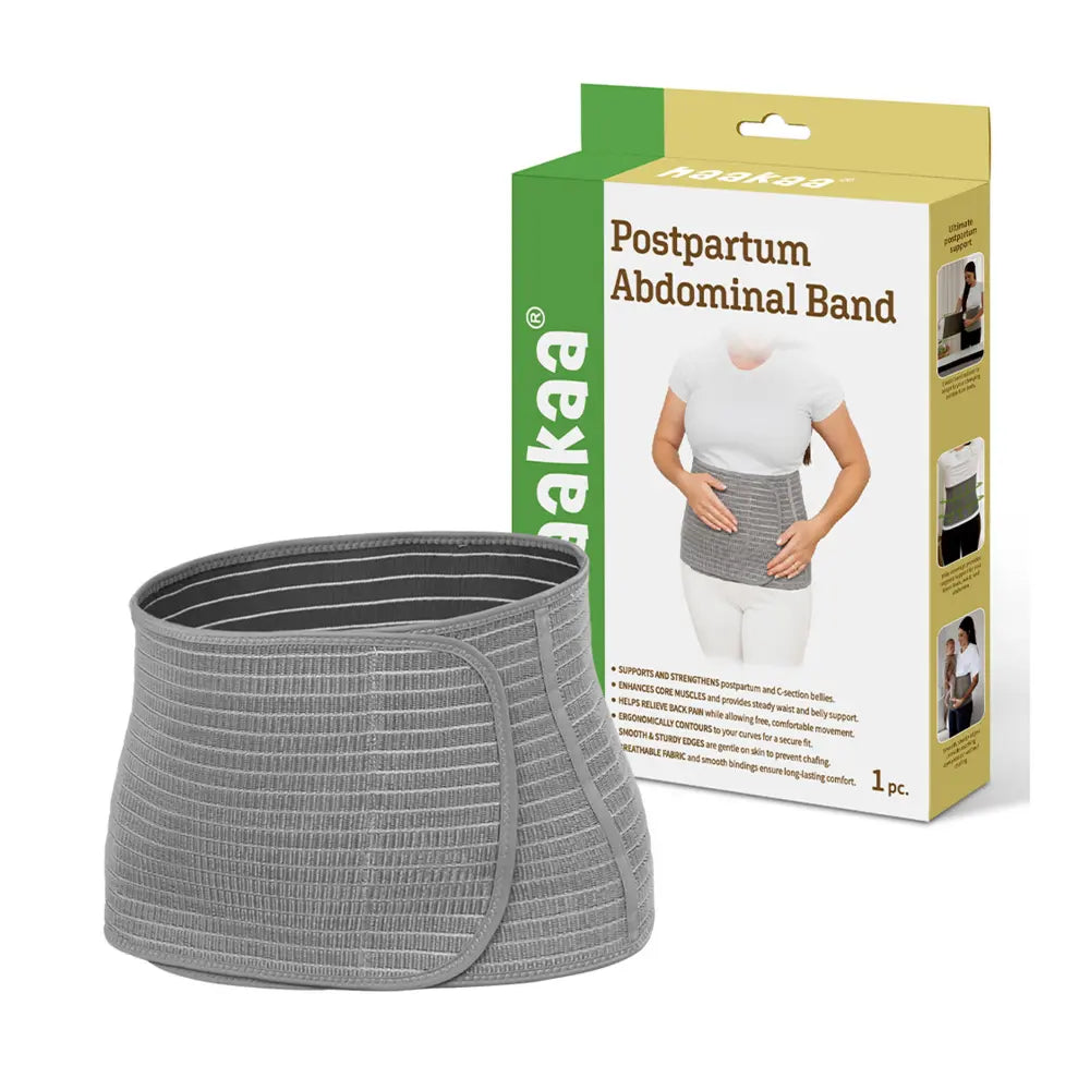 Haakaa Postpartum Abdominal Band for Women After Delivery - Grey