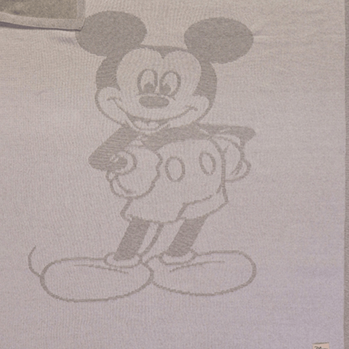 Pluchi Fun Mickey Disney Cotton Knitted Baby Blanket (All Seasons)