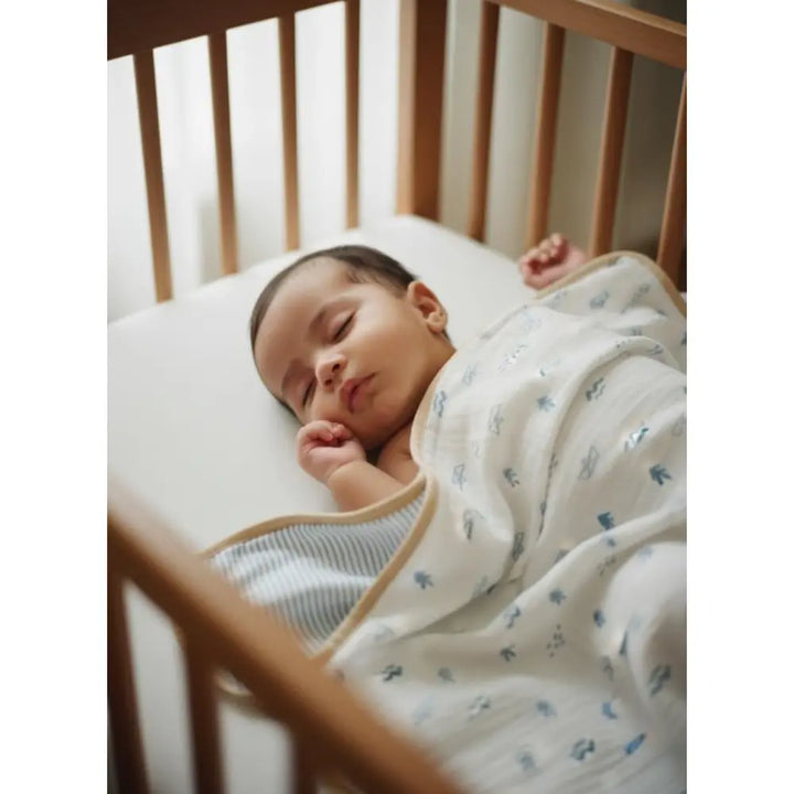 Masilo Personalized Organic Muslin Blanket - Sea Breeze