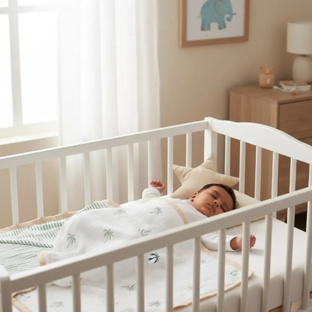 Masilo Personalized Organic Muslin Blanket - Palm Paradise