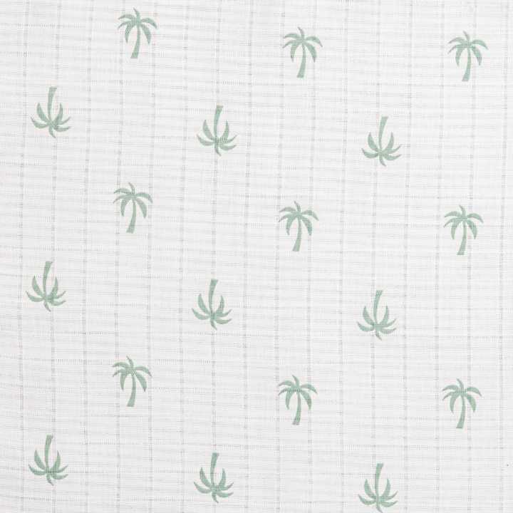 Masilo Personalized Organic Muslin Blanket - Palm Paradise