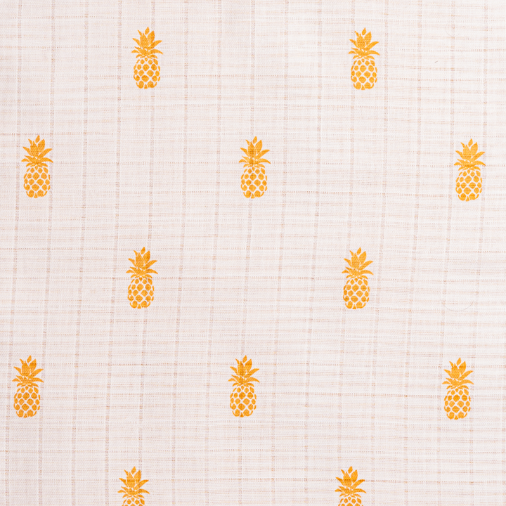Masilo Personalized Organic Muslin Blanket - Pineapple Bliss