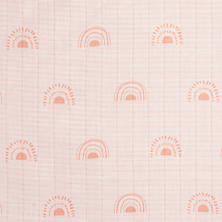 Masilo Personalized Organic Muslin Blanket - Over The Rainbow