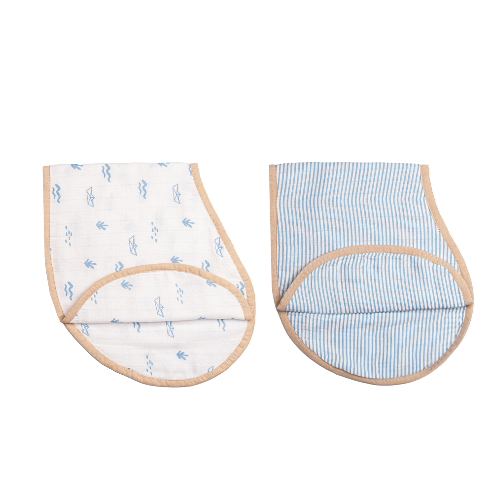 Masilo Organic Muslin Burp Cloth & Bib (Pack of 2)