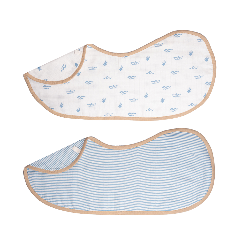 Masilo Organic Muslin Burp Cloth & Bib (Pack of 2)