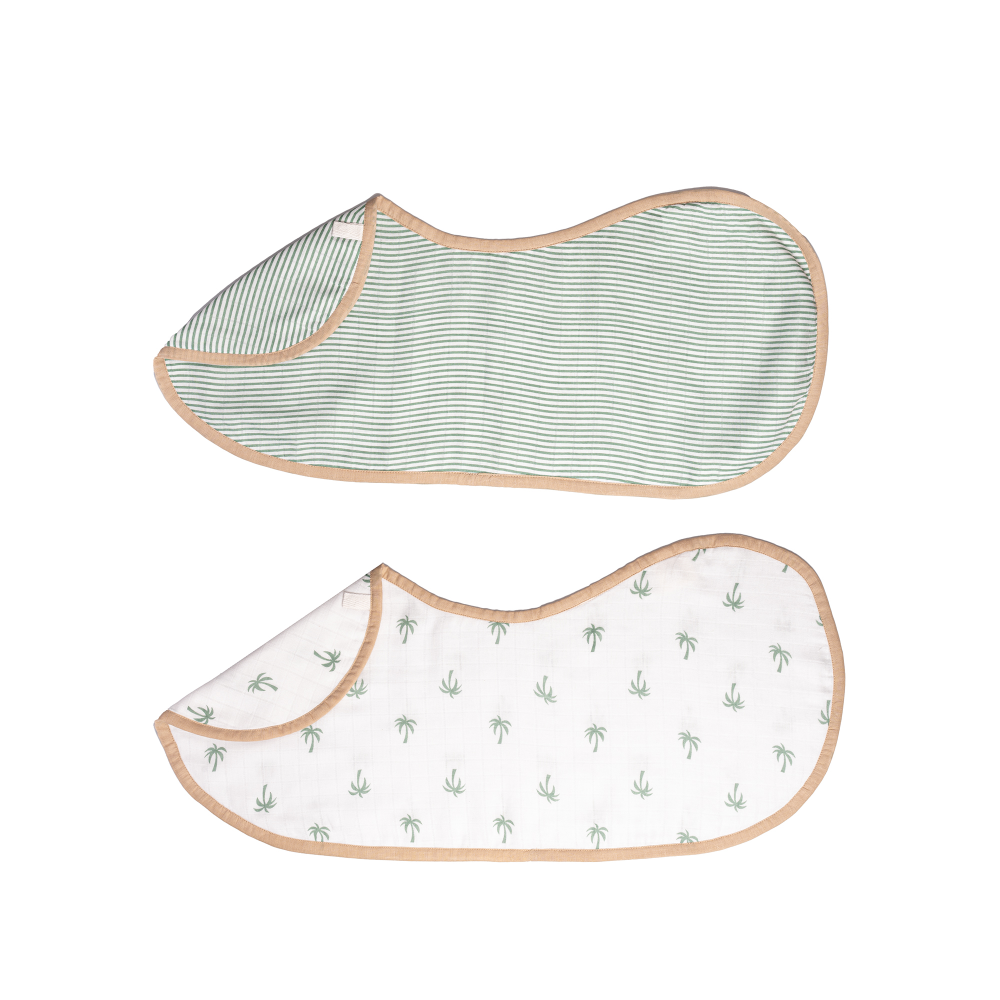 Masilo Organic Muslin Burp Cloth & Bib (Pack of 2)