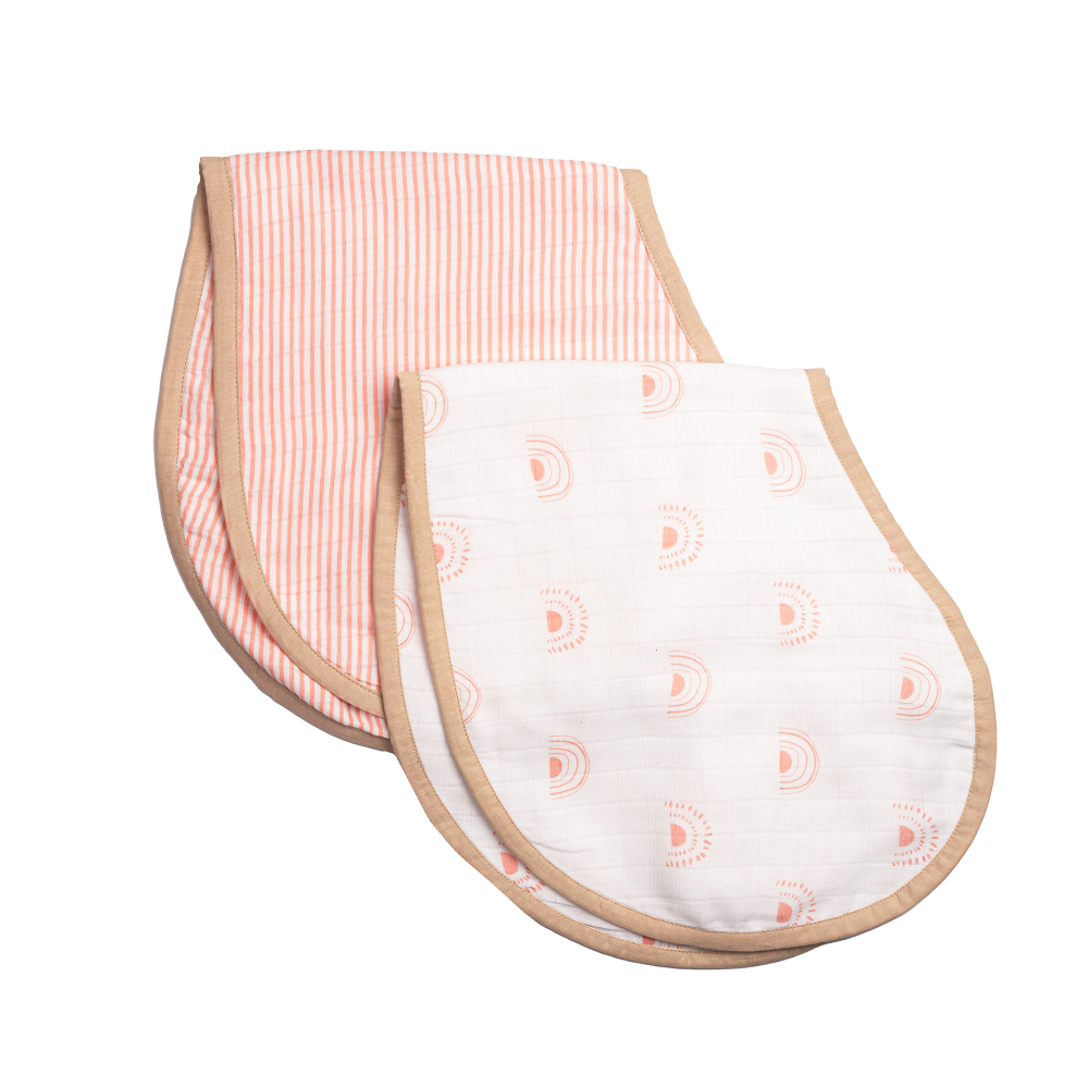 Masilo Organic Muslin Burp Cloth & Bib (Pack of 2)