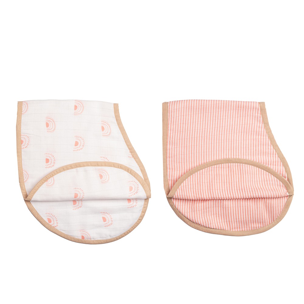 Masilo Organic Muslin Burp Cloth & Bib (Pack of 2)