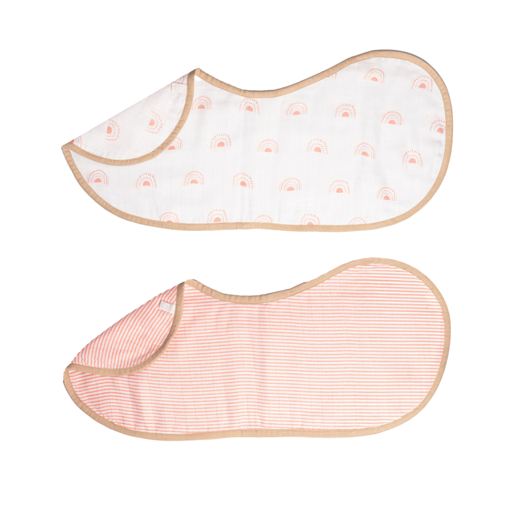 Masilo Organic Muslin Burp Cloth & Bib (Pack of 2)