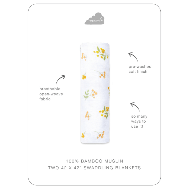 Masilo Bamboo Muslin Swaddle 0-2 Years