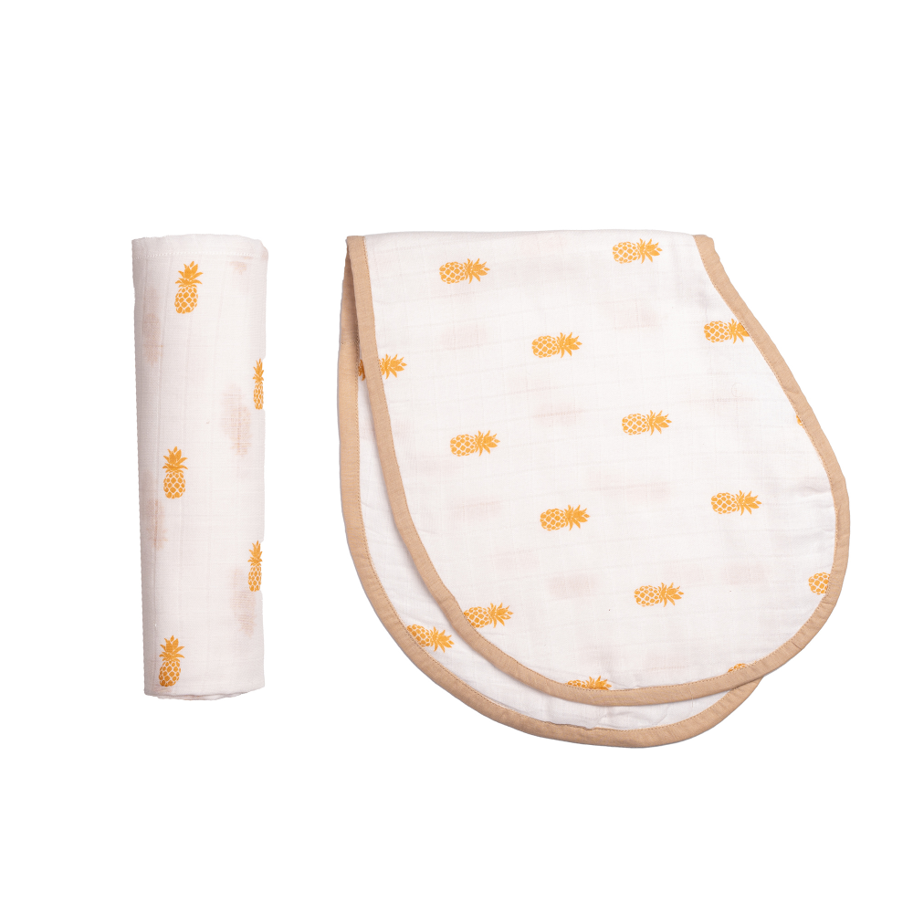 Masilo Swaddle & Burp Cloth Bib