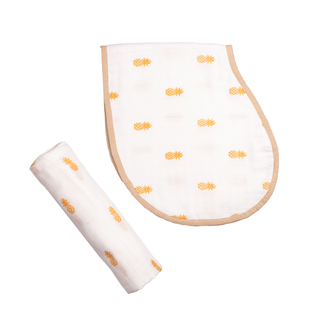 Masilo Swaddle & Burp Cloth Bib