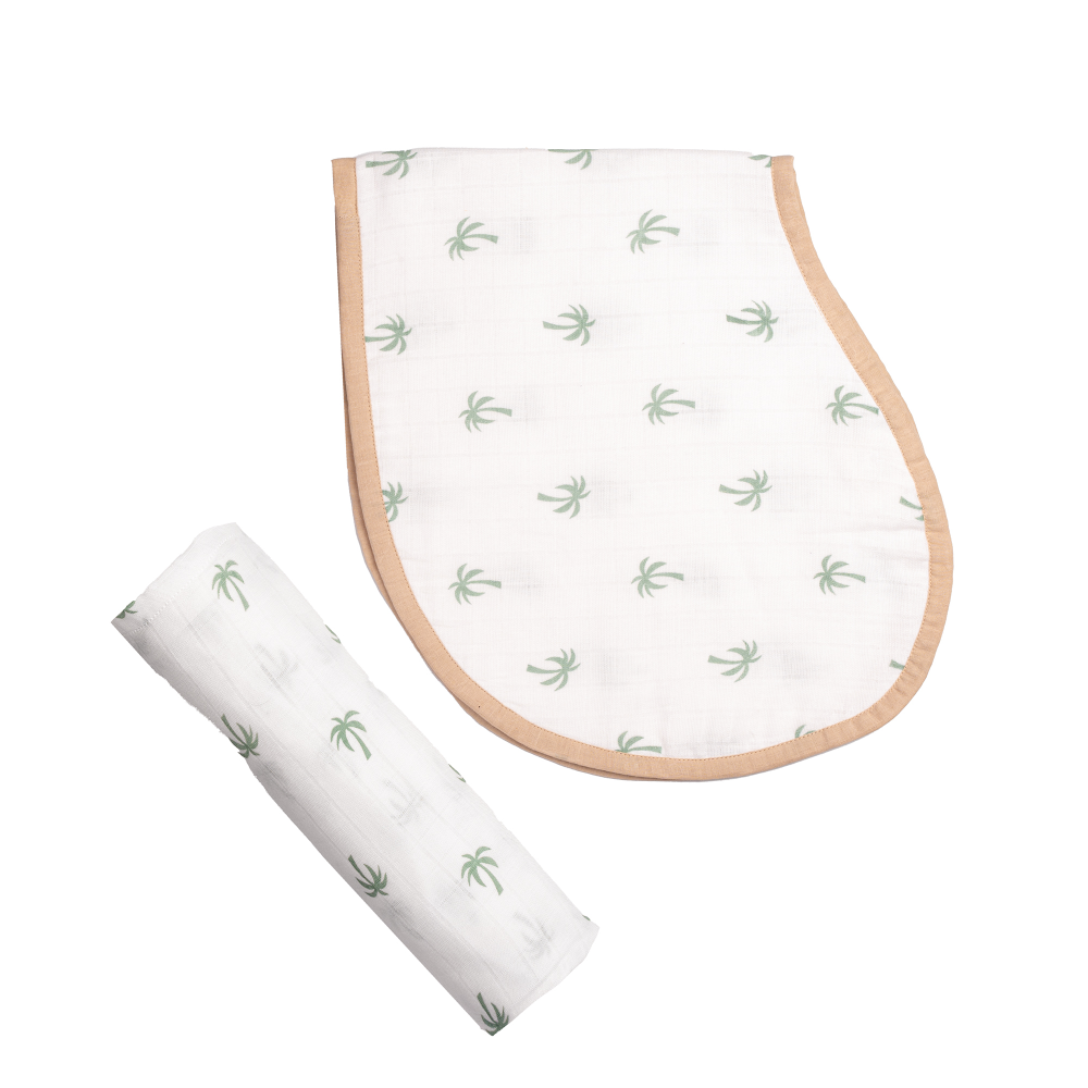 Masilo Swaddle & Burp Cloth Bib