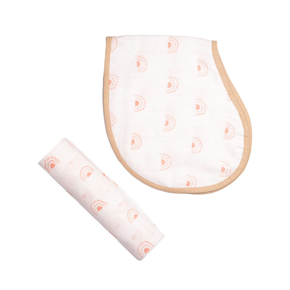 Masilo Swaddle & Burp Cloth Bib