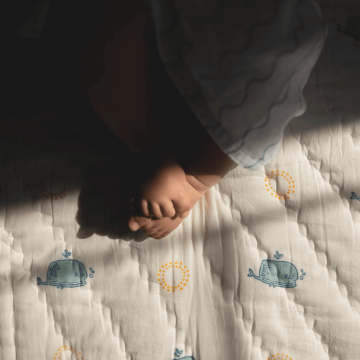 Raamae Moana Block Printed Single Quilt