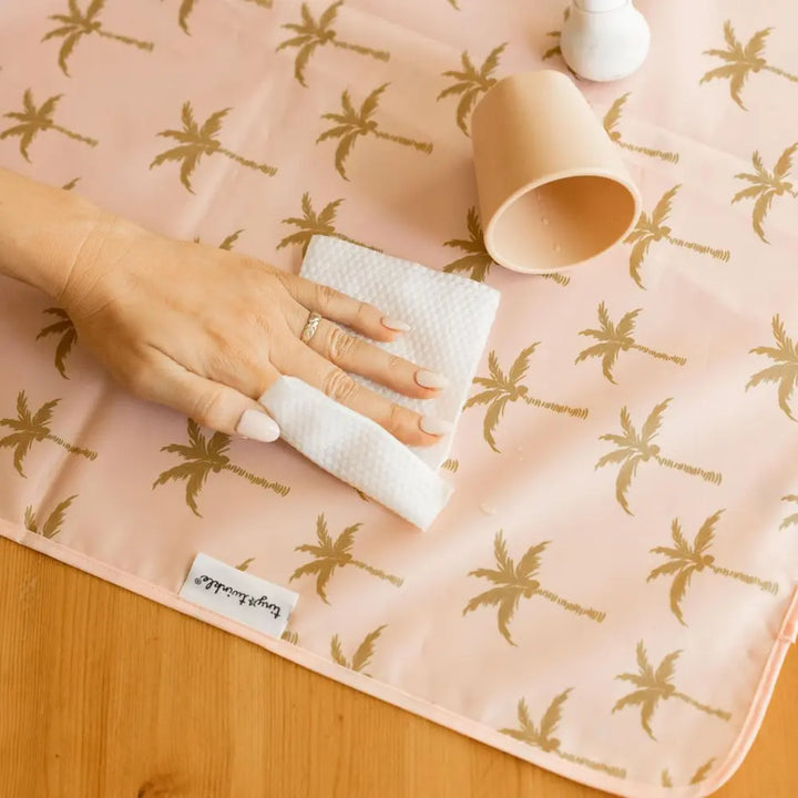 Tiny Twinkle Mess-Proof Splat Mat - Royal Palm