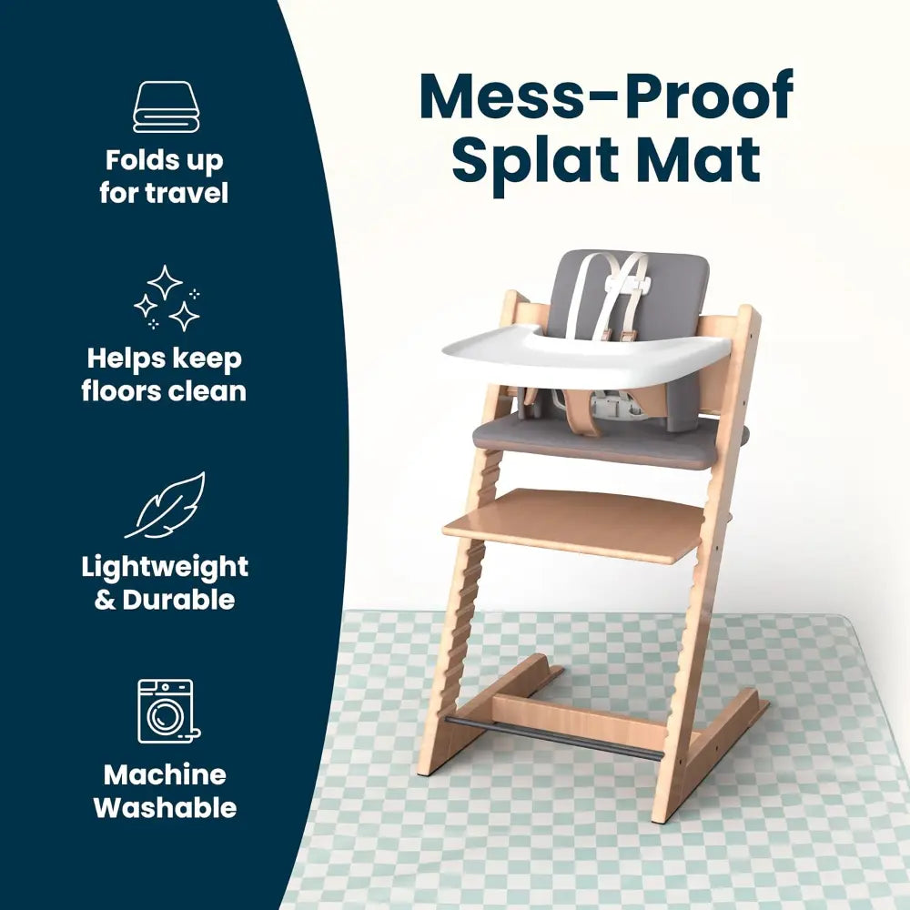 Tiny Twinkle Mess-Proof Splat Mat - Sage