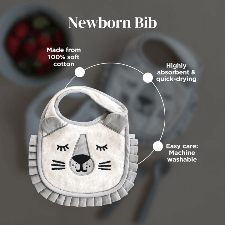 Masilo New-born Bibs - Puppy &amp; Lion (Pack of 2)