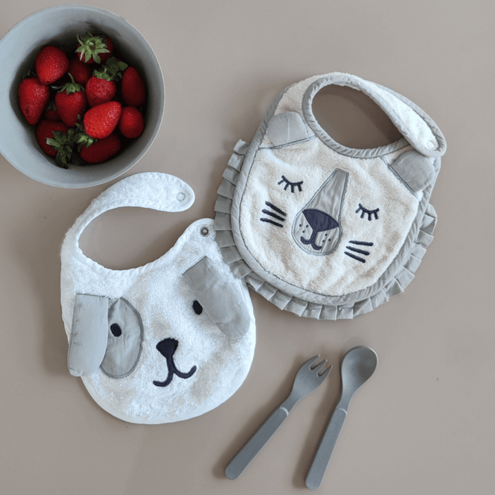 Masilo New-born Bibs - Puppy &amp; Lion (Pack of 2)