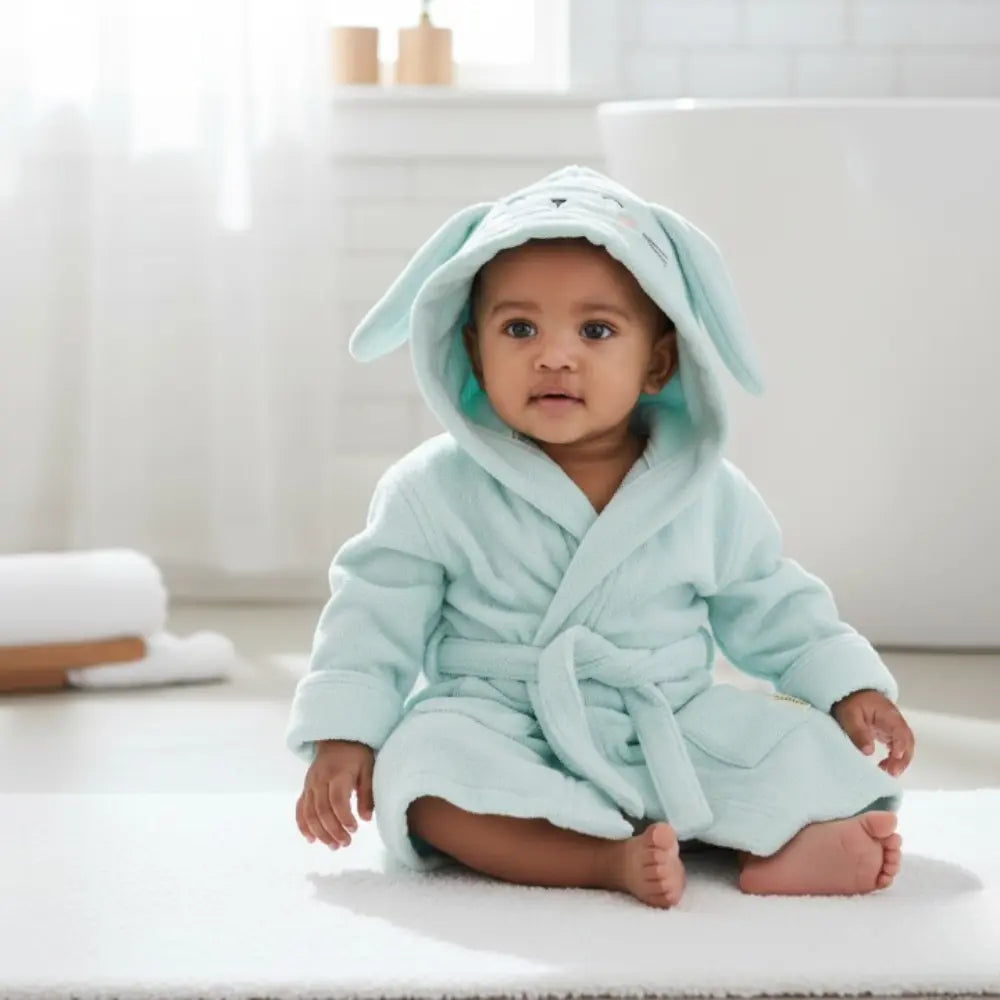 Masilo Hooded Baby Robe - Bunny