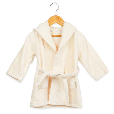 Masilo Hooded Personalised Baby Robe - Cream