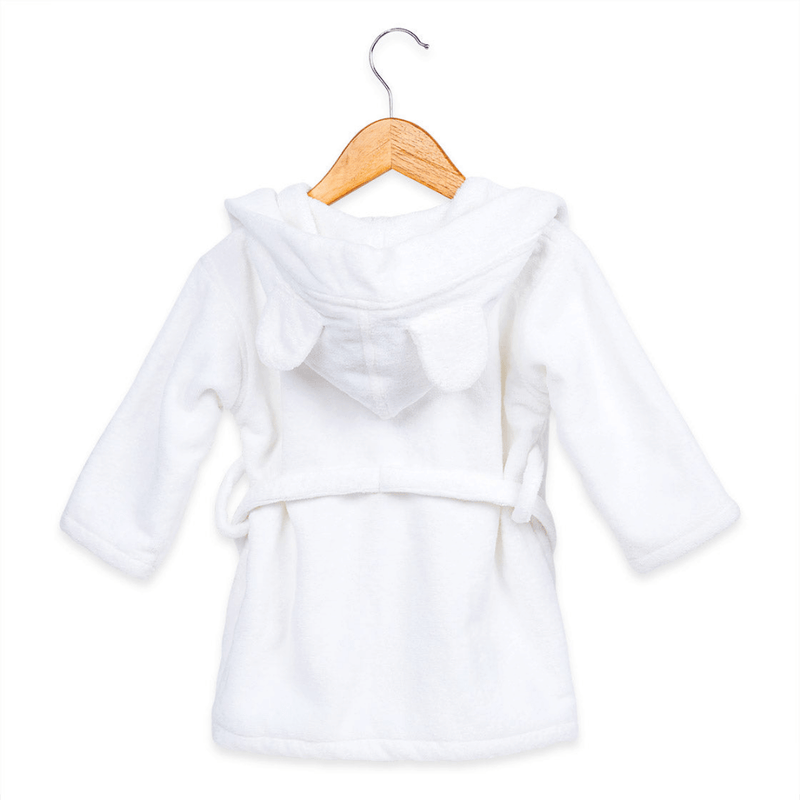 Hooded Baby Robe - Ivory