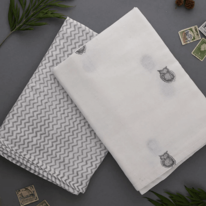 Raamae Muslin Swaddle Set - Owl