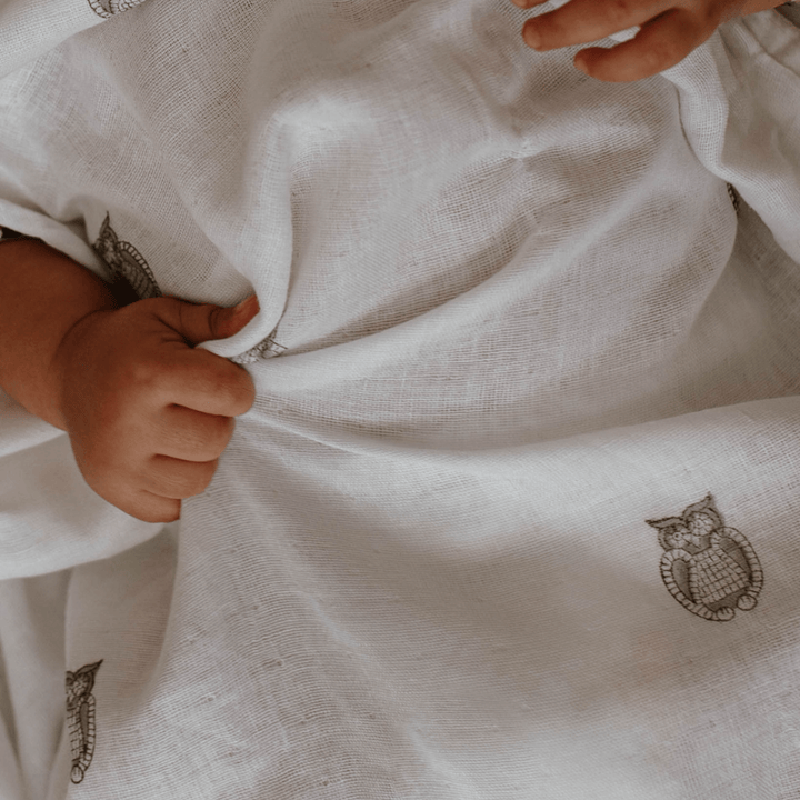 Raamae Muslin Swaddle Set - Owl